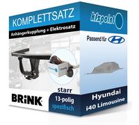 Für Hyundai i40 Limousine 15- BRINK Anhängerkupplung starr + 13polig E-Satz AHK