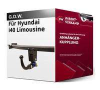 Für Hyundai i40 Limousine Typ VF (G.D.W.) Anhängerkupplung vertikal abnehmbar