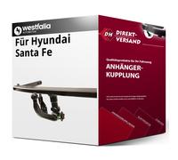 Westfalia Anhängerkupplung abnehmbar Kugelstange von unten gesteckt - HYUNDAI SANTA FE IV