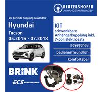 Für HYUNDAI Tucson Typ TL/TLE 05.2015-07.2018 AHK schwenkbar +7pol spez E-Satz