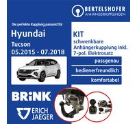 Für HYUNDAI Tucson Typ TL/TLE 15-18 AHK schwenkbar +7pol spez E-Satz NEU TOP