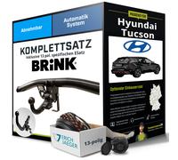 Für HYUNDAI Tucson Typ TL,TLE Anhängerkupplung abnehmbar +eSatz 13pol 15-18 Set