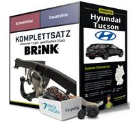 Für HYUNDAI Tucson Typ TL,TLE Anhängerkupplung schwenkbar +eSatz 13pol 15- AHK