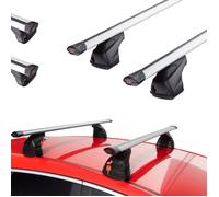 Für Saab 9-3 2 II Sport 03-07 Silber Aluminium Dachträger Gepäckträger Fixpunkt