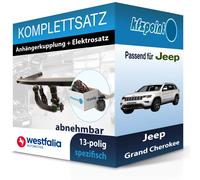 Für Jeep Grand Cherokee 13- WESTFALIA Anhängerkupplung abnehmbar + 13polig neu