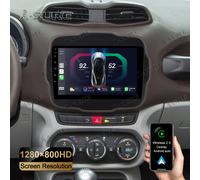 Für Jeep Renegade 2014-2024 Autoradio GPS Navi Android 14 CarPlay RDS/FM 2+32GB