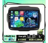 Für Jeep Renegade 2015-2020 Autoradio Android 16 Navi GPS Car Play DAB+ QLED USB