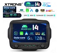 Für Jeep Renegade Autoradio 9" Android 14 6G+128G GPS Navi CarPlay mit Gyroskop