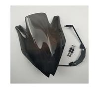Für Kawasaki Für Z750 Für Z750R 2007 2008 2009 2010 2011 2012 Motorrad Windschutzscheibe Windschutz W/Halterung Rauch Klar Motorrad Windabweiser Windschild(Black)