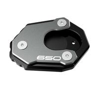 Für Kawasaki Z650 Z650RS NINJA650 2017-2025 Motorrad Zubehör Kickstand Pad Fuß Seite Ständer Verlängerung(Gray)