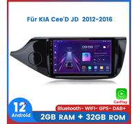 Für KIA Cee'D JD 2012-2016 Autoradio Android12.0 GPS NAVI BT DAB+ Carplay 2+32GB