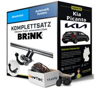 Für KIA Picanto III Typ JA Anhängerkupplung abnehmbar +eSatz 13pol uni. 18- NEU