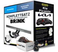 Für KIA Picanto III Typ JA Anhängerkupplung abnehmbar +eSatz 7pol uni 01.18- NEU