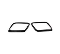 Für Land Rover Range Rover Velar 2017-2021. Edelstahl Schwarz Auto Auspuff Endrohre Schalldämpfer Abdeckung Aufkleber Autozubehör