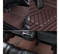 für M-ercedes GL Class X166 2013-2016(LHD) Auto Fußmatten PU Leder Fussmatten Set Autoteppich Vorne und Hinten Bodenmatte wasserdichte rutschfeste Zubehör,A/Brown