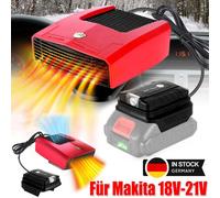 Für Makita 18V-21V Akku Heizlüfter 600W Kfz Auto Zusatzheizung Keramikheizer DE