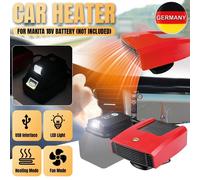 Für Makita 18V Akku Heizlüfter 18V 600 Watt Kfz Auto Zusatzheizung Keramikheizer