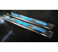 FÜR MAZDA CX-3 BELEUCHTETE EDELSTAHL EINSTIEGSLEISTEN MIT WUNSCHGRAVUR