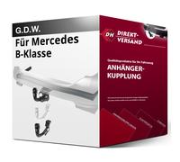 GDW Anhängerkupplung abnehmbar Kugelstange von unten gesteckt - MERCEDES-BENZ B-KLASSE