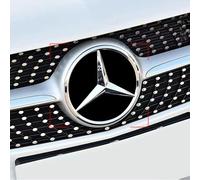 Grill schwar Stern Emblem spiegelglatt Neu Logo Für Mercedes-Benz 2016-2023 W213
