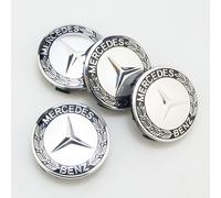Für Mercedes Benz 4pcs 75mm Radnabenkappen Nabendeckel Radkappen Felgendeckel