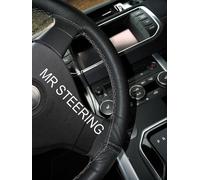 Für Mercedes Benz CLC 08-12 Echter Leder Lenkradbezug Grau Mit Doppelnaht