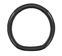 Für Mercedes Benz GLA GLB 180 180d 200 200d 220d 250 GLA GLB 43 45 Leder Auto Lenkradbezug Kohlefaser Anti Rutsch Lenkradhülle Atmungsaktive Lenkradschutz Lenkradabdeckung,Black- D Type