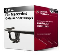 GDW Anhängerkupplung starr mit angeschraubtem Kugelkopf - MERCEDES-BENZ C-KLASSE Coupe