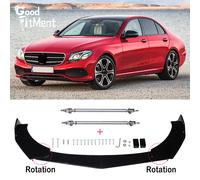 Für MERCEDES E-Klasse W211 AMG Spoilerschwert Frontlippe Spoiler + Stützstange