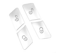 Für Mercedes für Benz W204 C-Klasse und W212 E-Klasse Türschloss-Knopfabdeckung Zierleisten 4 Stück ABS Chrom Kunststoff Dekorative Aufkleber