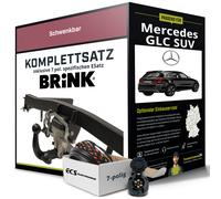 Für MERCEDES GLC SUV Typ X253 Anhängerkupplung schwenkbar +eSatz 7pol 15-19 NEU