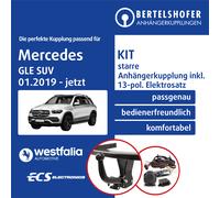 Westfalia Anhängerkupplung starr mit angeschraubtem Kugelkopf - MERCEDES-BENZ GLE