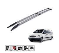 Dachreling für Mercedes Vito W639 W447 2003-2023 Alu Grau L3 Extra Langer RS 2x