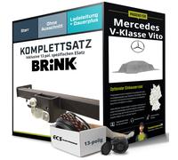 Für MERCEDES V-Klasse Vito Typ W639 Anhängerkupplung starr +eSatz 13pol 04- ABE