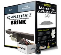 Für MERCEDES V-Klasse Vito Typ W639 Anhängerkupplung starr +eSatz 7pol 04- AHK