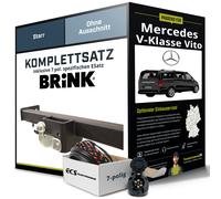 Für MERCEDES V-Klasse Vito Typ W639 Anhängerkupplung starr +eSatz 7pol 10- Kit