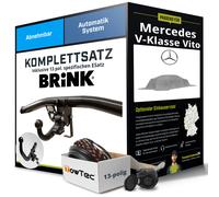 Für MERCEDES V-Klasse Vito W639 Anhängerkupplung abnehmbar +eSatz 13pol 04- Set