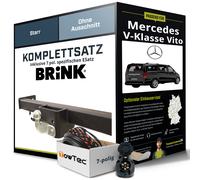 Für MERCEDES V-Klasse Vito W639 Anhängerkupplung starr +eSatz 7pol 10- NEU AHK