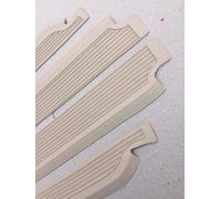 Für Mercedes W109 300 SE Schwarz Einstiegsleisten Gummimatten Set 4tlg CREME