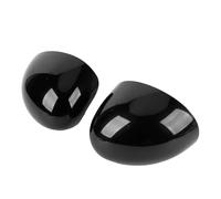 Für Mini Für Cooper F54 F55 F56 F60 2014-2019 1 Paar LHD-Rückspiegelgehäuse 51167401229 51167401230 Auto-Seitenspiegelabdeckung Auto Spiegelkappen(Black)