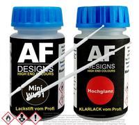 Für Mini WU91 Frozen Black Metallic Lackstift Klarlack Lacktupfer Autolack Set