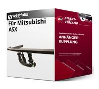 Westfalia Anhängerkupplung abnehmbar Kugelstange von unten gesteckt - MITSUBISHI ASX