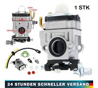 Für Motorsense 52cc 49cc 43cc Vergaser Kit + Benzinschlauch Schlauch Zündkerze