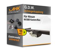 Für Nissan NV300 Kasten/Bus 21- G.D.W. Anhängerkupplung starr + 13polig E-Satz