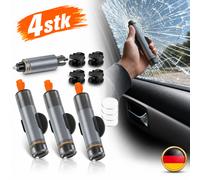 Für Notfall Notfallhammer 4er Set Auto Gurtschneider Glasbrecher Federkörner DE