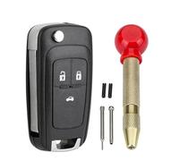 Für Opel 3-Tasten Fernbedienung gehäuse für Adam/ Astra J /Insignia A/ Cascada/Corsa E/Karl/Meriva B/Mokka/Zafira C / Tourer mit Entnahmewerkzeug zum Austausch der Schlüsseleinsätze