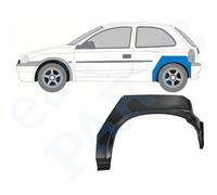 Für Opel Corsa B 1993-2001 3 Tür Radlauf Reparaturblech Kotflügel / Links