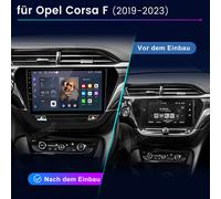 Für Opel Corsa F 2019-2023 Carplay Android15 Autoradio GPS Navi BT Wifi SWC DAB+