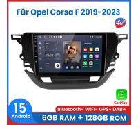 Für Opel Corsa F 2019-2023 Carplay Autoradio Android 15 GPS Navi BT Wifi 6+128GB