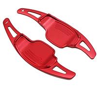 ,Für Opel Corsa F GS LINE Insignia B GSi Grandland X Hybrid4 Mokka Auto Lenkrad Paddle Shift Extension Shifters Aufkleber,Rot
